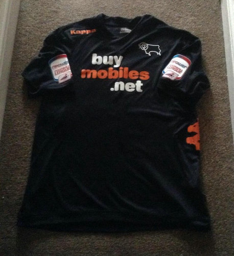 maillot de foot derby county fc exterieur 2012-2013 rétro