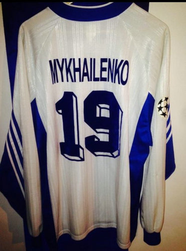 maillot de foot dynamo kiev particulier 1998 rétro