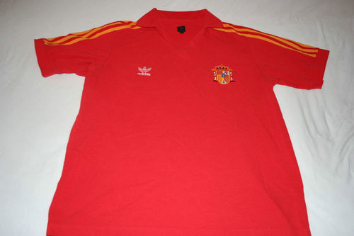 maillot de foot espagne réplique 1982-1984 rétro