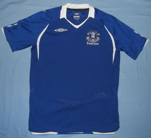 maillot de foot everton fc domicile 2007-2008 rétro