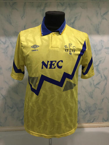 maillot de foot everton fc exterieur 1990-1992 rétro