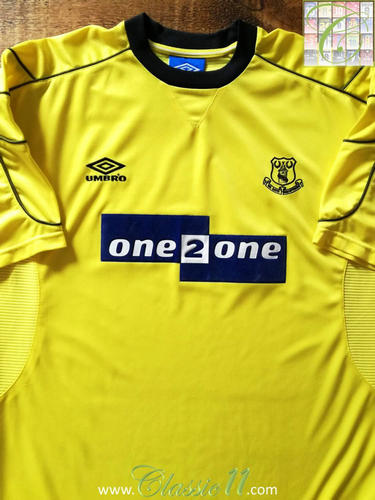 maillot de foot everton fc exterieur 1999-2000 rétro