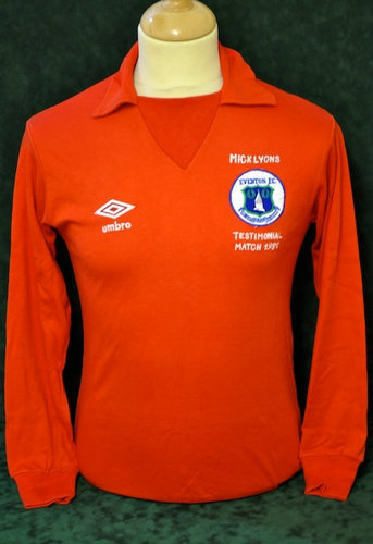 maillot de foot everton fc gardien 1980-1981 rétro