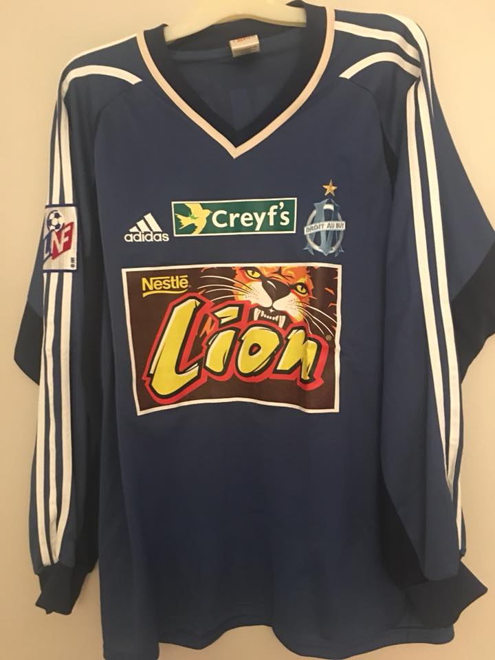 maillot de foot om réplique 2001-2002 rétro