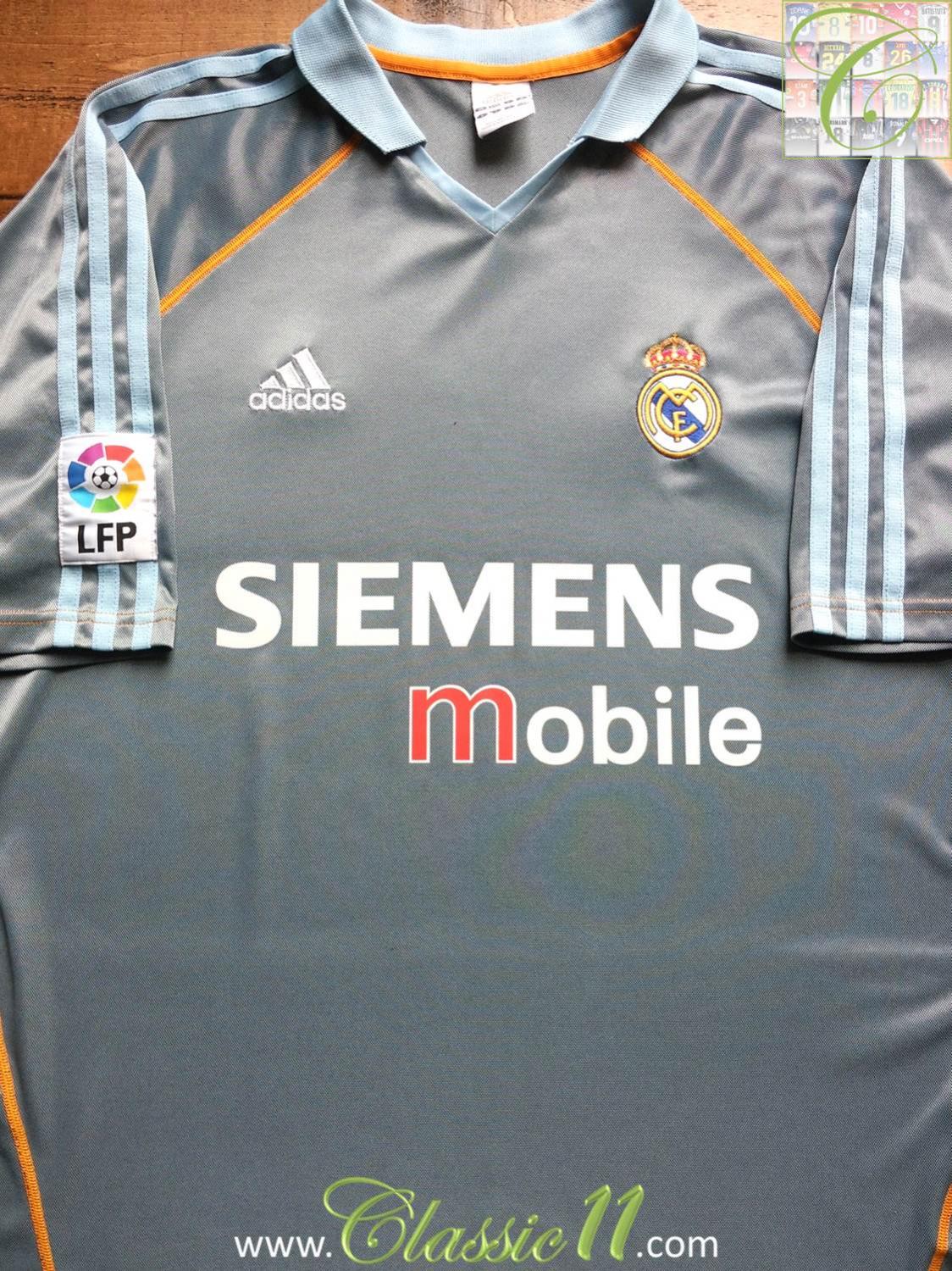 maillot de foot real madrid third 2003-2004 rétro