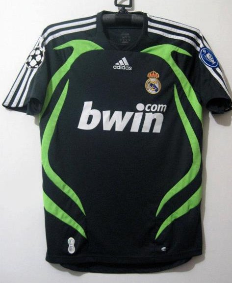 maillot de foot real madrid third 2007-2008 rétro