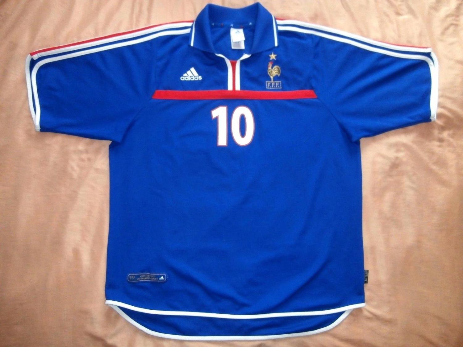 maillot de france domicile 2000-2002 pas cher