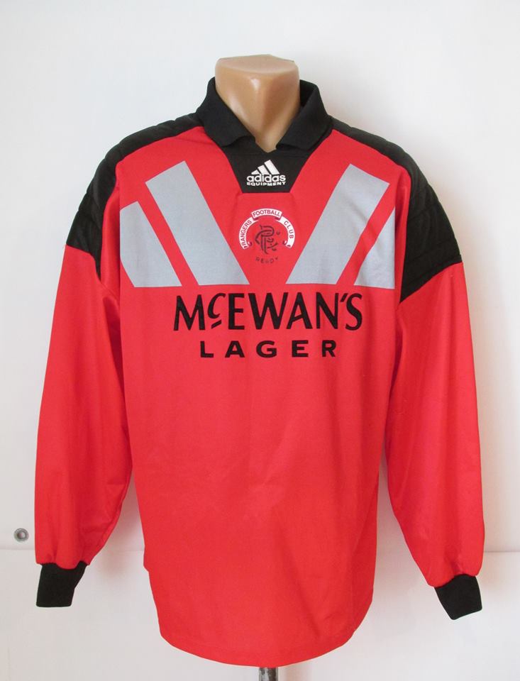 maillot de glasgow rangers gardien 1992-1994 rétro