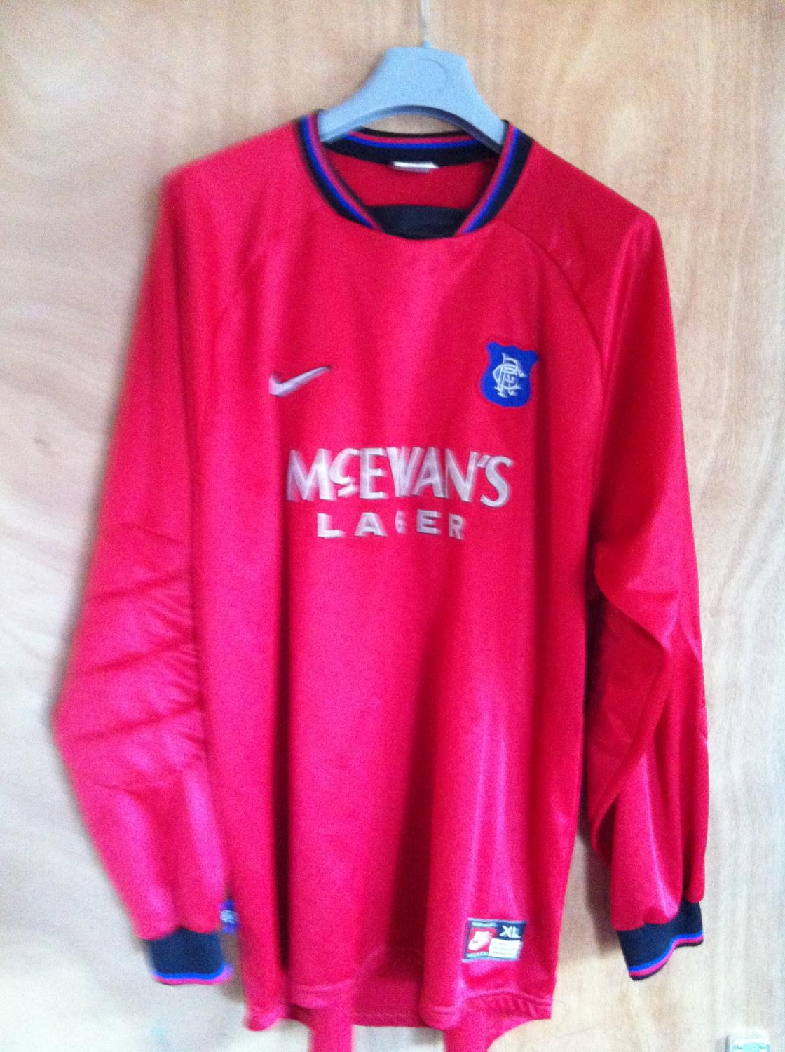 maillot de glasgow rangers gardien 1997-1998 pas cher