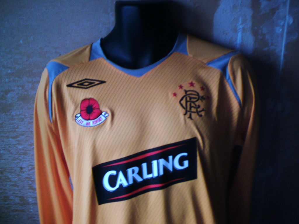 maillot de glasgow rangers gardien 2008-2009 rétro