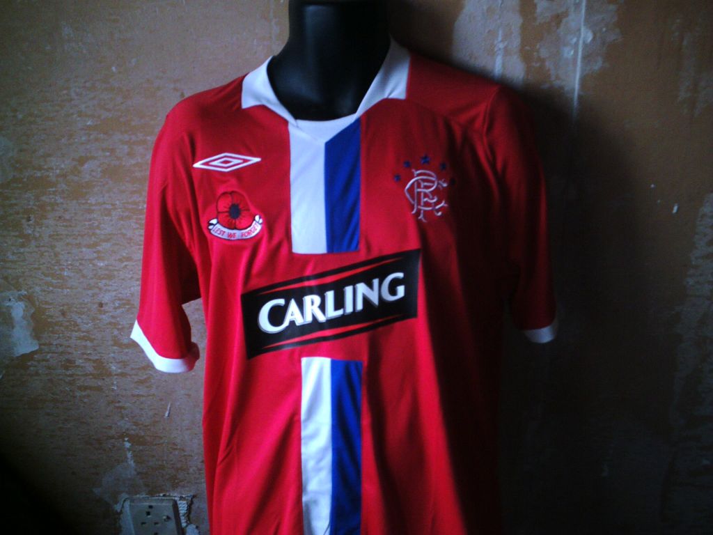 maillot de glasgow rangers particulier 2008-2009 rétro