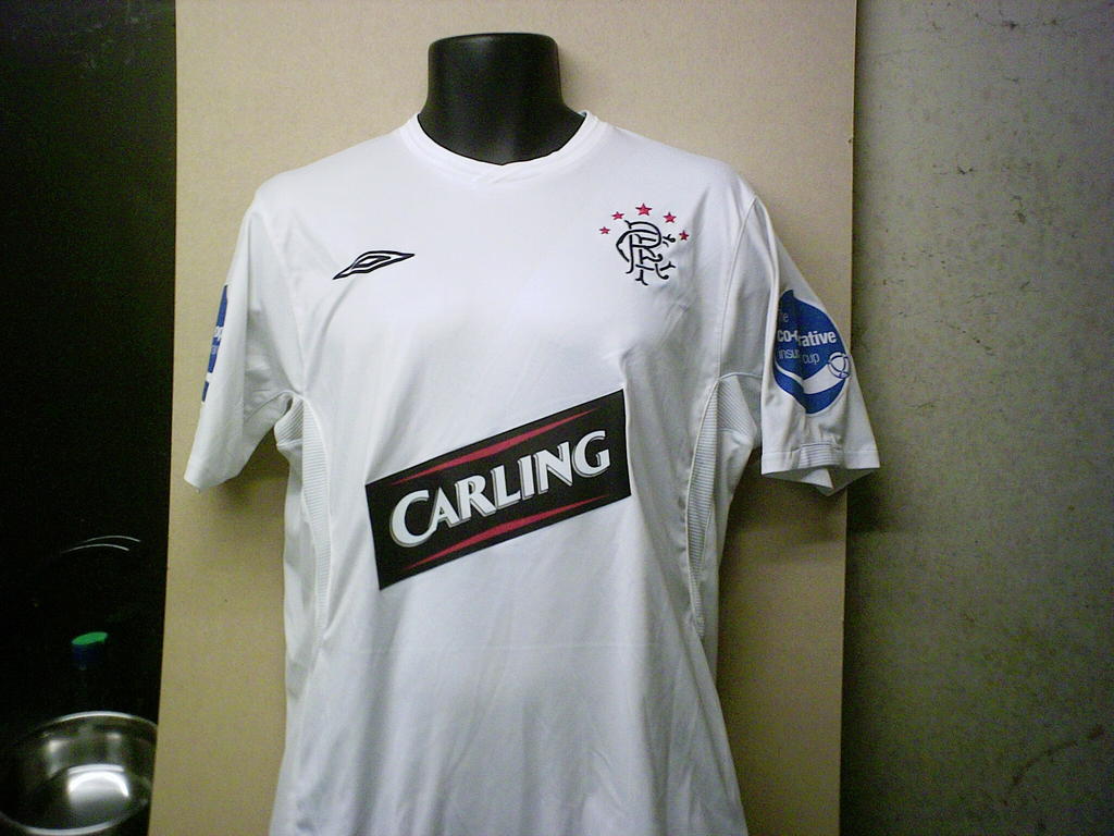 maillot de glasgow rangers réplique 2009-2010 rétro