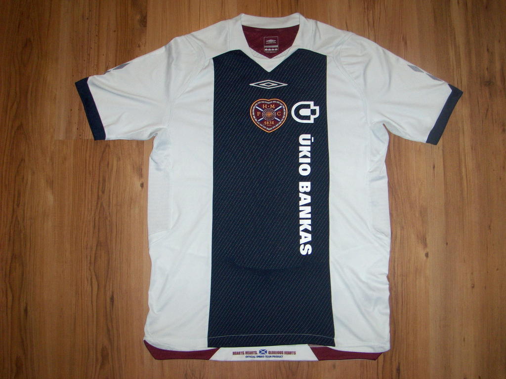 maillot de hearts exterieur 2008-2009 rétro