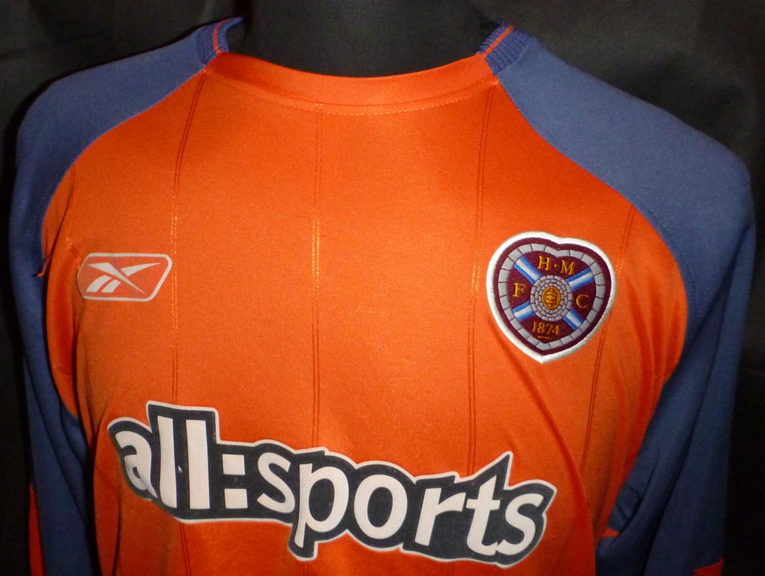 maillot de hearts gardien 2004-2005 pas cher