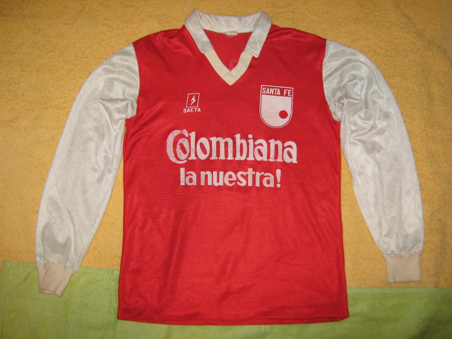 maillot de independiente santa fe domicile 1990 rétro