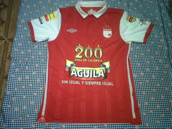 maillot de independiente santa fe particulier 2010 rétro