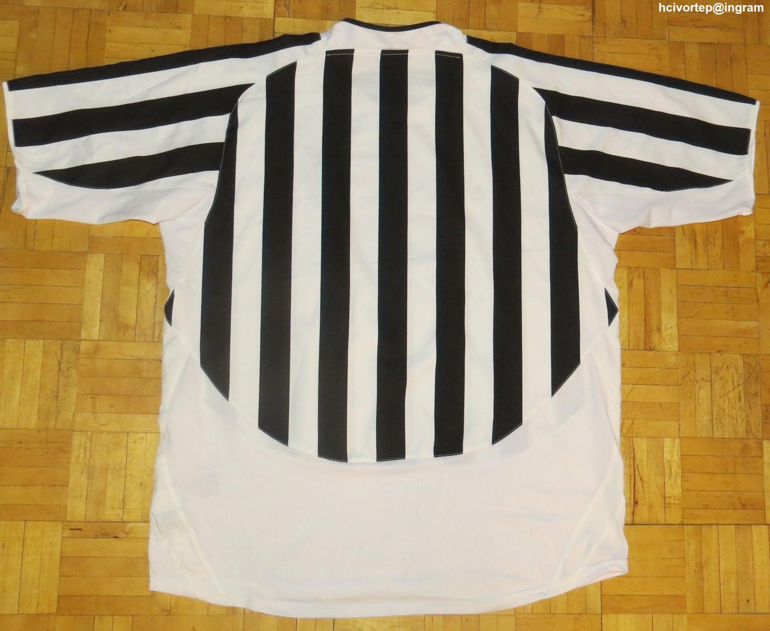 maillot de juventus fc domicile 2003-2004 rétro