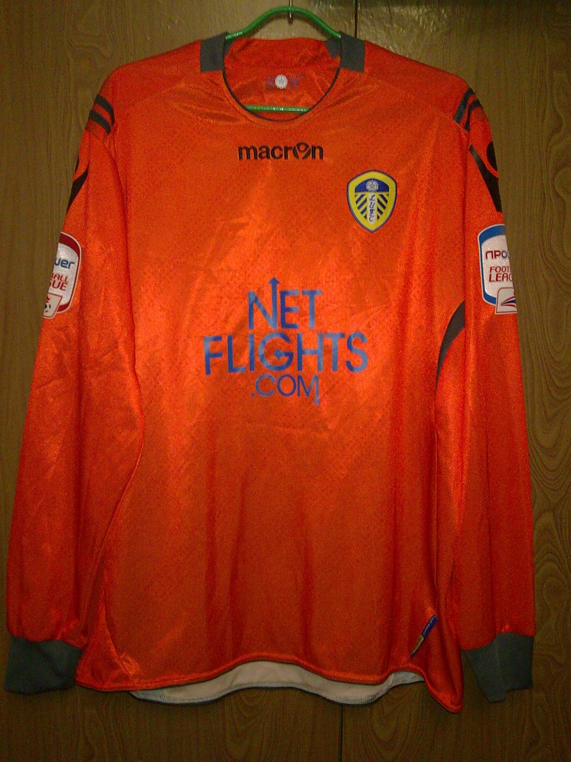 maillot de leeds united gardien 2010-2011 rétro