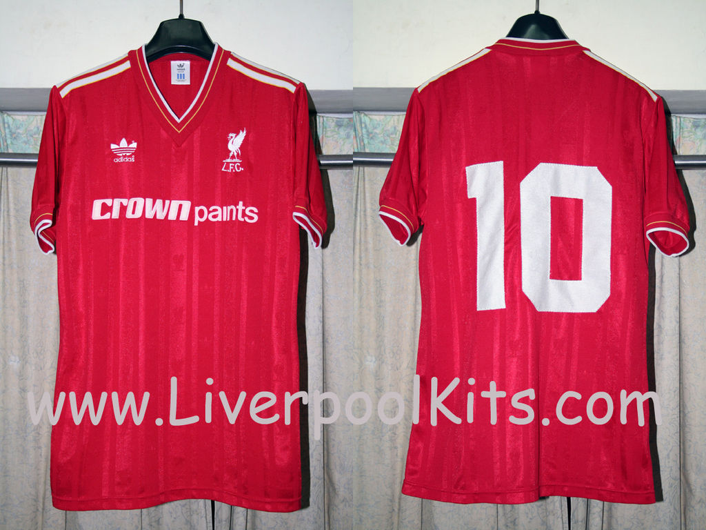 maillot de liverpool fc domicile 1985-1986 rétro