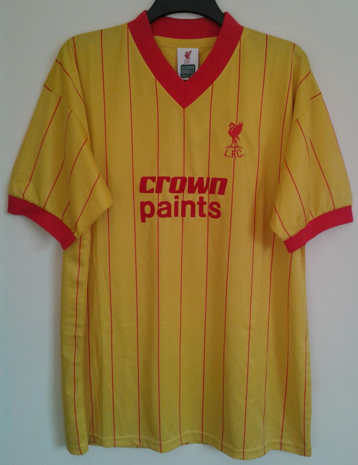 maillot de liverpool fc réplique 1982-1984 rétro