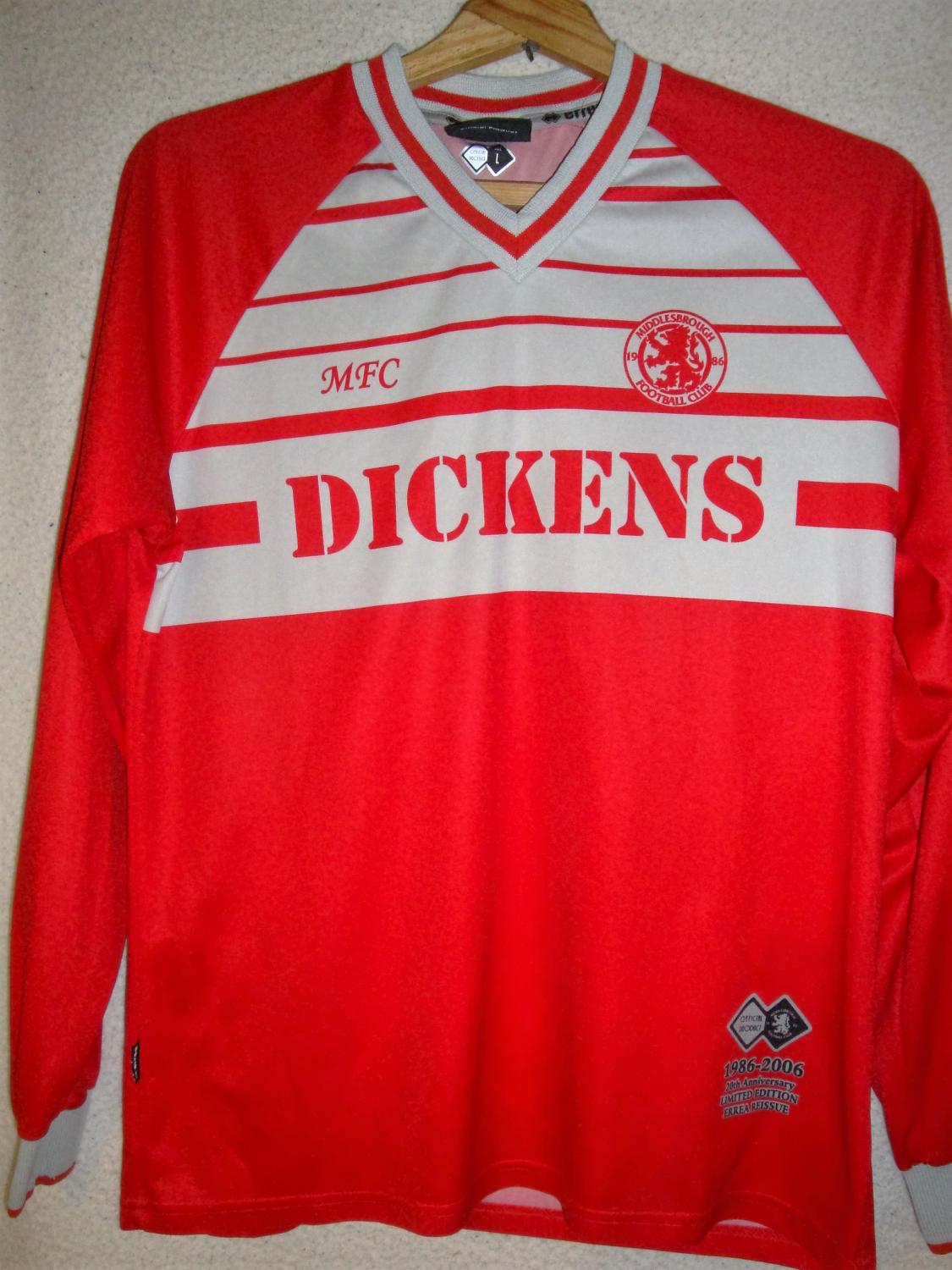 maillot de middlesbrough réplique 1986-1987 pas cher