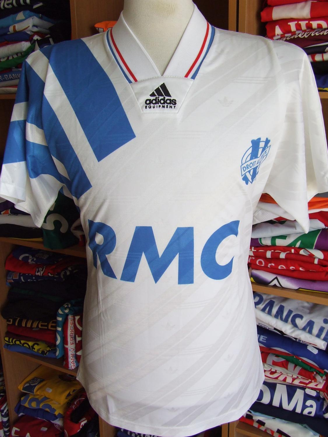 maillot de om domicile 1992-1993 pas cher