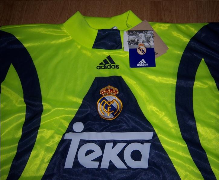 maillot de real madrid gardien 1998-1999 rétro