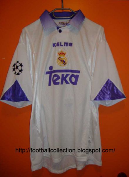 maillot de real madrid réplique 1997-1998 rétro