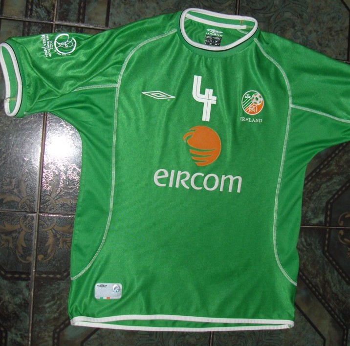 maillot de république d'irlande domicile 2001-2003 pas cher