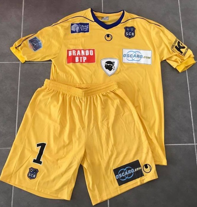 maillot de sc bastia gardien 2010-2011 rétro