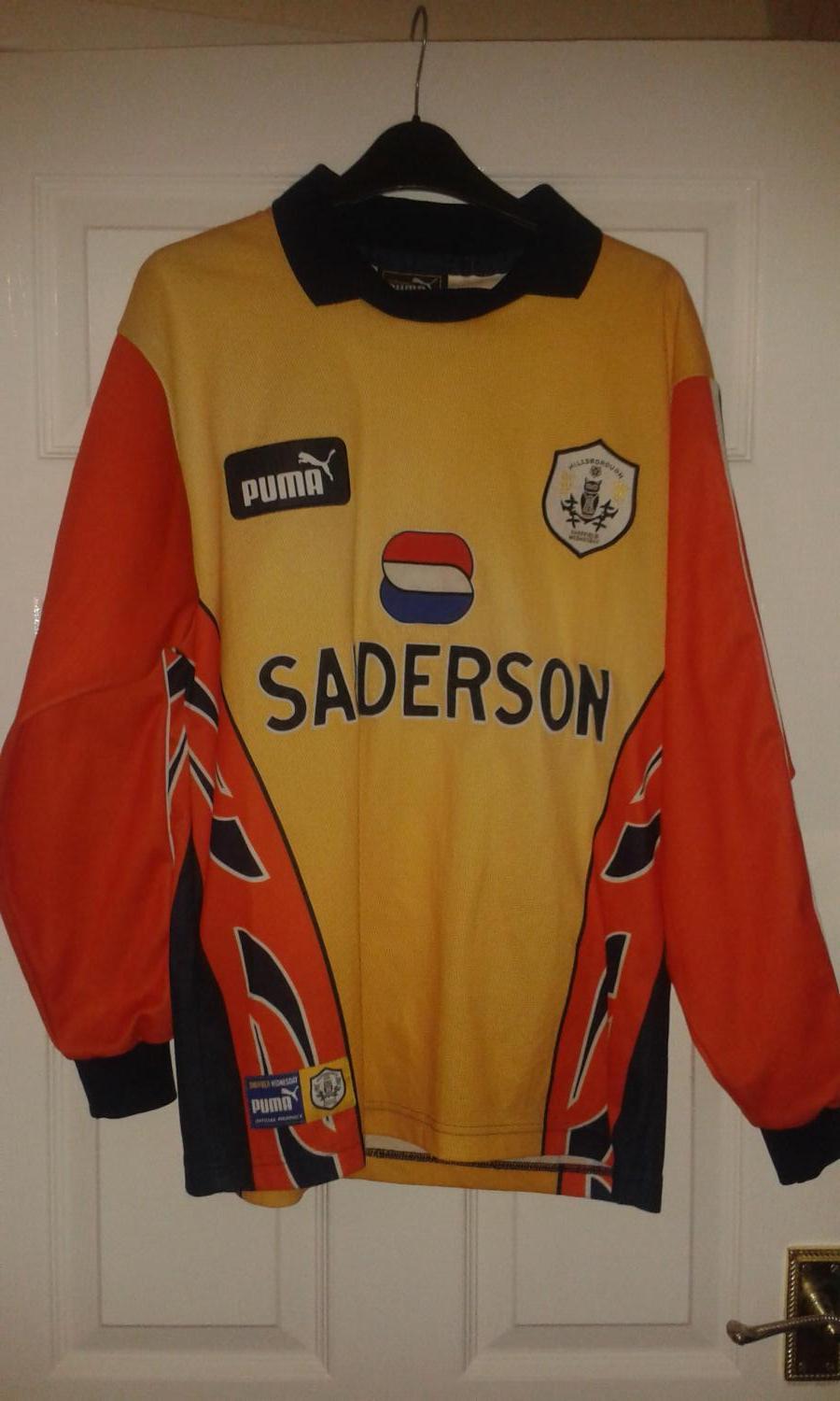 maillot de sheffield wednesday gardien 1997-1998 pas cher