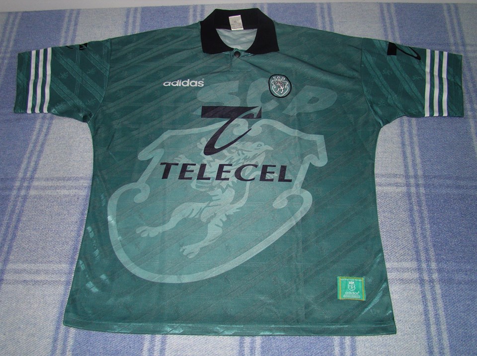 maillot de sporting cp exterieur 1996-1997 pas cher