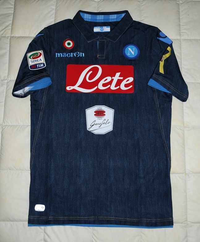 maillot de ssc naples exterieur 2014-2015 rétro