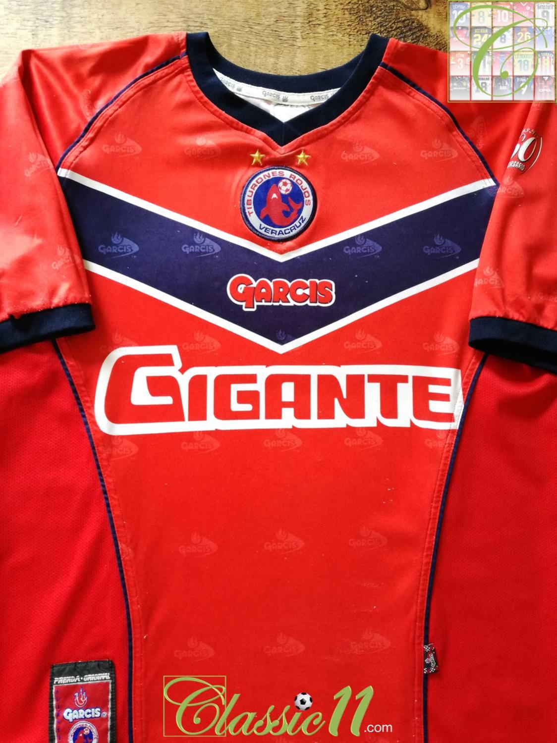 maillot de tiburones rojos de veracruz domicile 2002-2003 pas cher