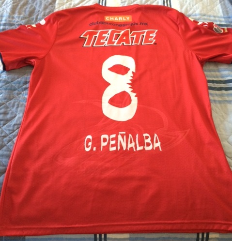 maillot de tiburones rojos de veracruz domicile 2015-2016 rétro