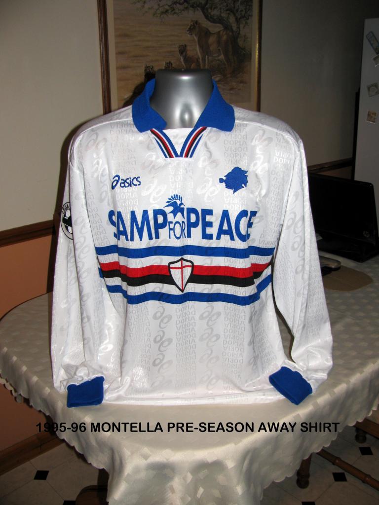 maillot de uc sampdoria particulier 1995-1996 rétro