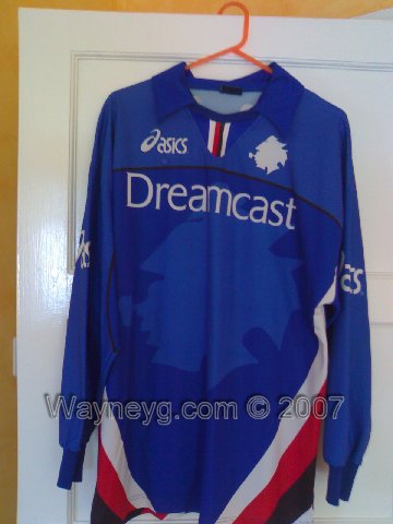 maillot de uc sampdoria particulier 1999-2000 rétro