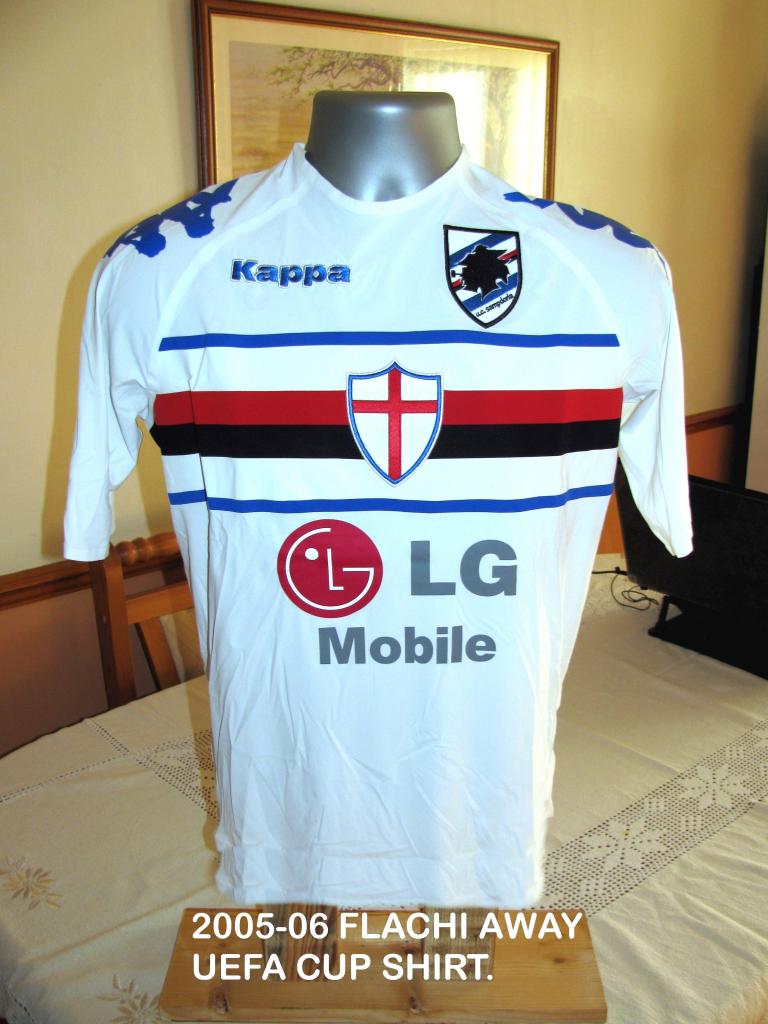 maillot de uc sampdoria réplique 2005-2006 rétro