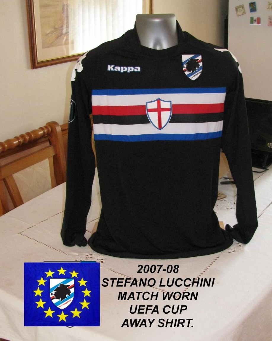 maillot de uc sampdoria réplique 2007-2008 rétro