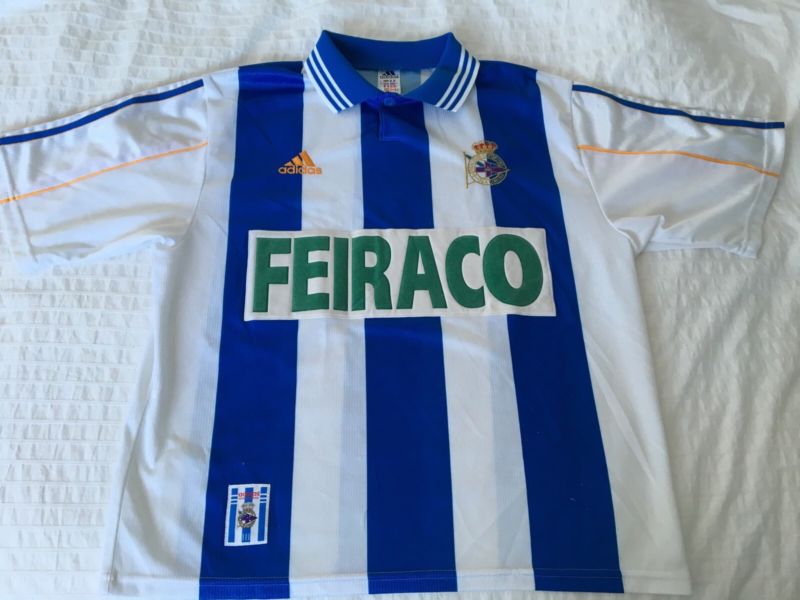 maillot deportivo la corogne domicile 1998-2000 rétro