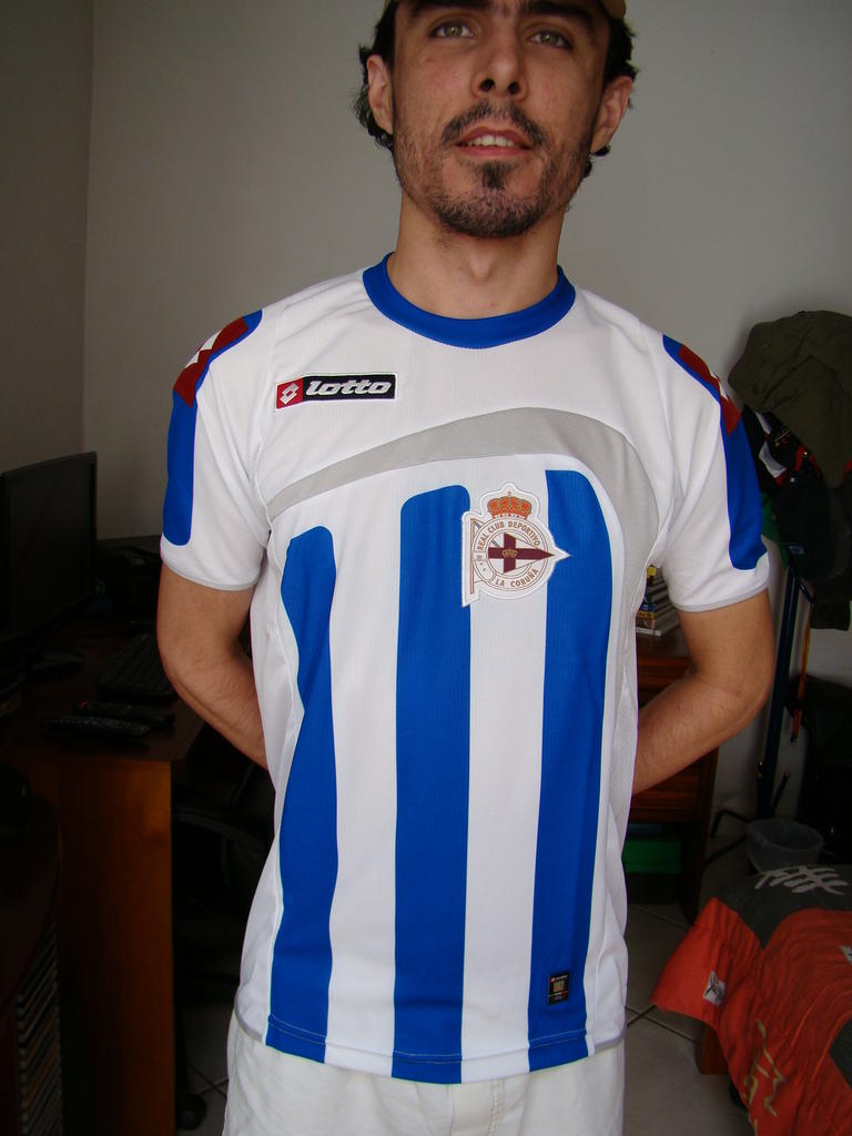 maillot deportivo la corogne domicile 2009-2010 pas cher