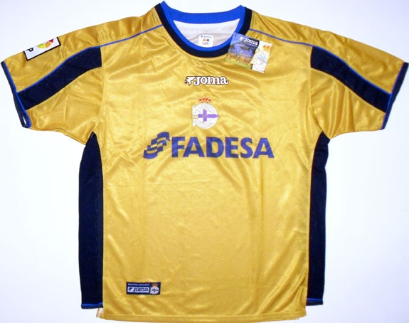 maillot deportivo la corogne exterieur 2002-2003 pas cher