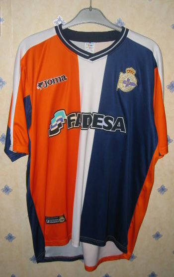 maillot deportivo la corogne particulier 2003-2004 rétro