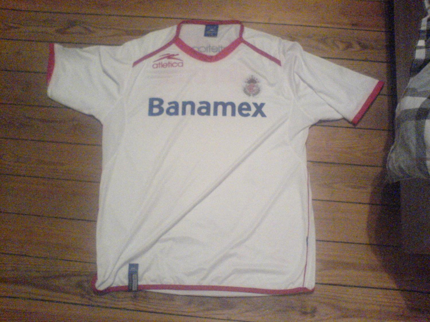 maillot deportivo toluca exterieur 2004-2005 rétro