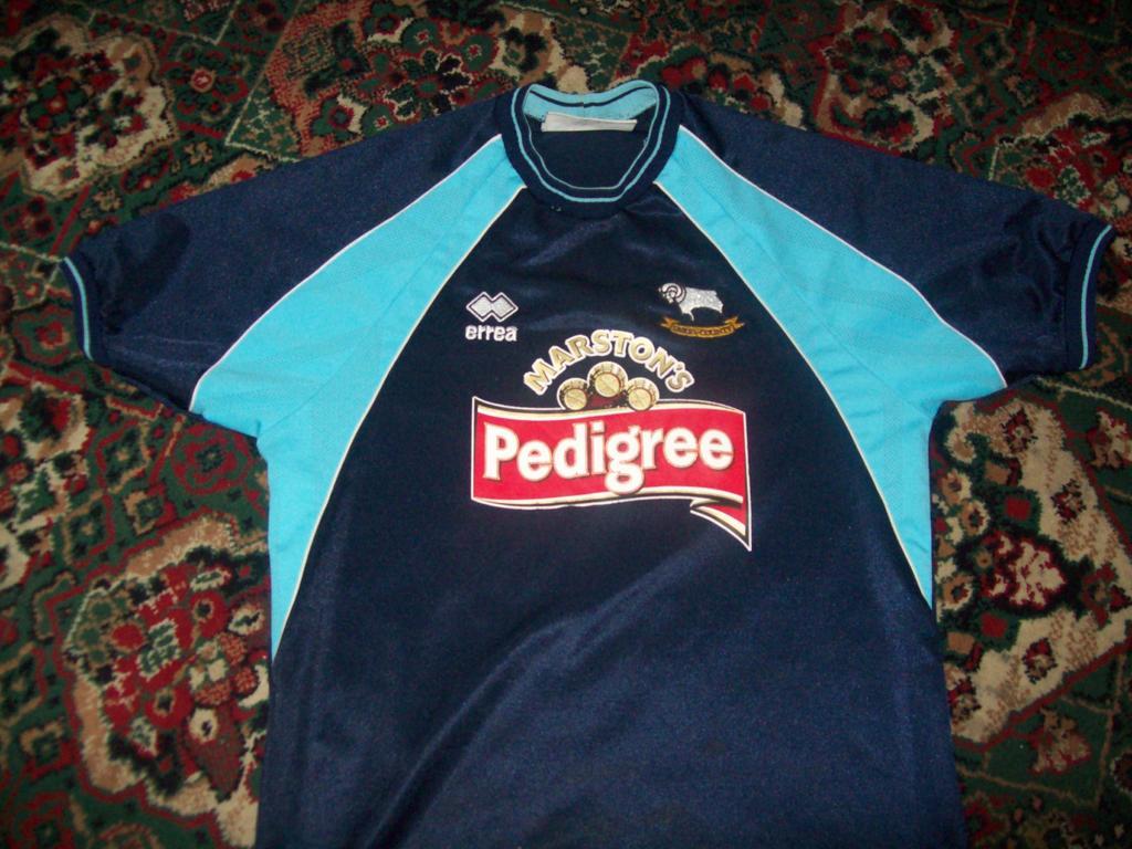 maillot derby county fc exterieur 2001-2003 rétro