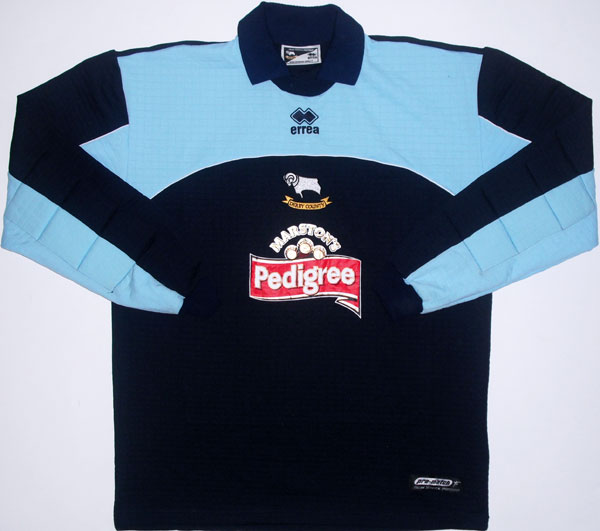 maillot derby county fc gardien 2001-2003 pas cher