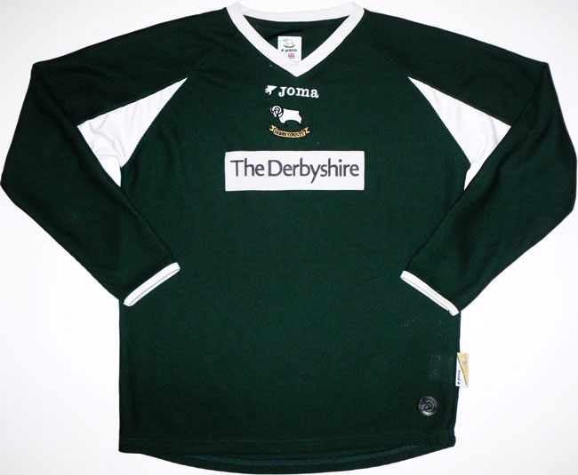 maillot derby county fc gardien 2005-2006 rétro