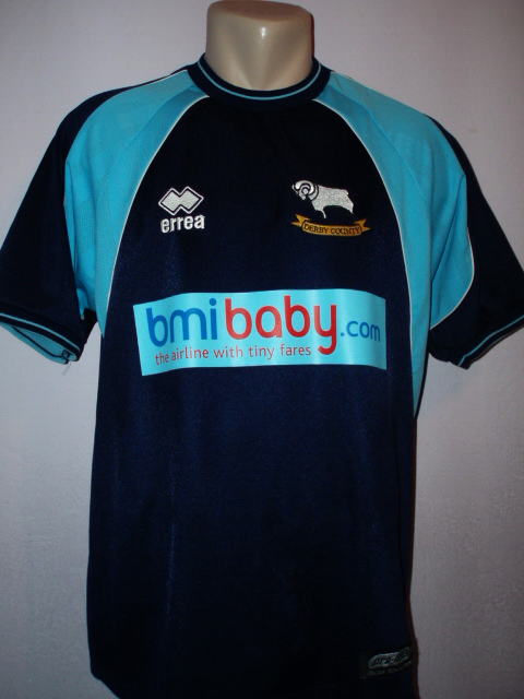 maillot derby county fc particulier 2001-2003 rétro