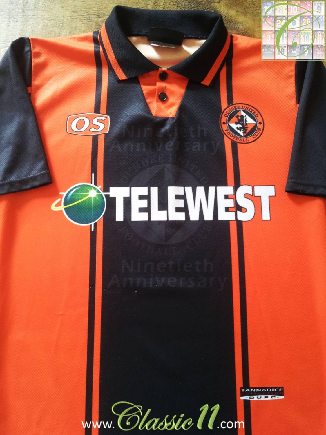 maillot dundee united domicile 1999-2000 rétro