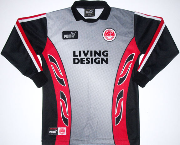 maillot équipe de aberdeen fc gardien 1997-1998 rétro